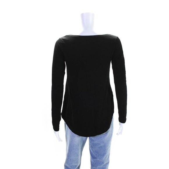 Calypso Saint Barth Womens Long Sleeves Light Sweater Black Size Extra Small - Picture 3 of 6